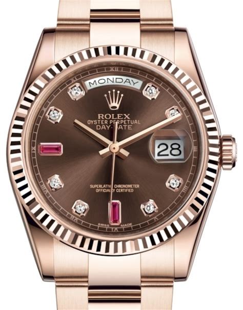 rolex oyster perpetual day date 36 rose gold